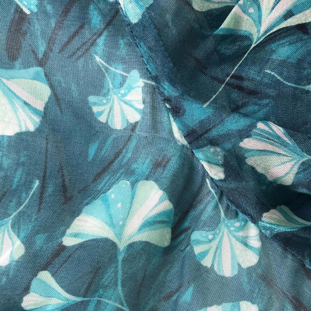 NWT Rachel Zoe - Green Gingko leaf print dress, L - Picture 9 of 9